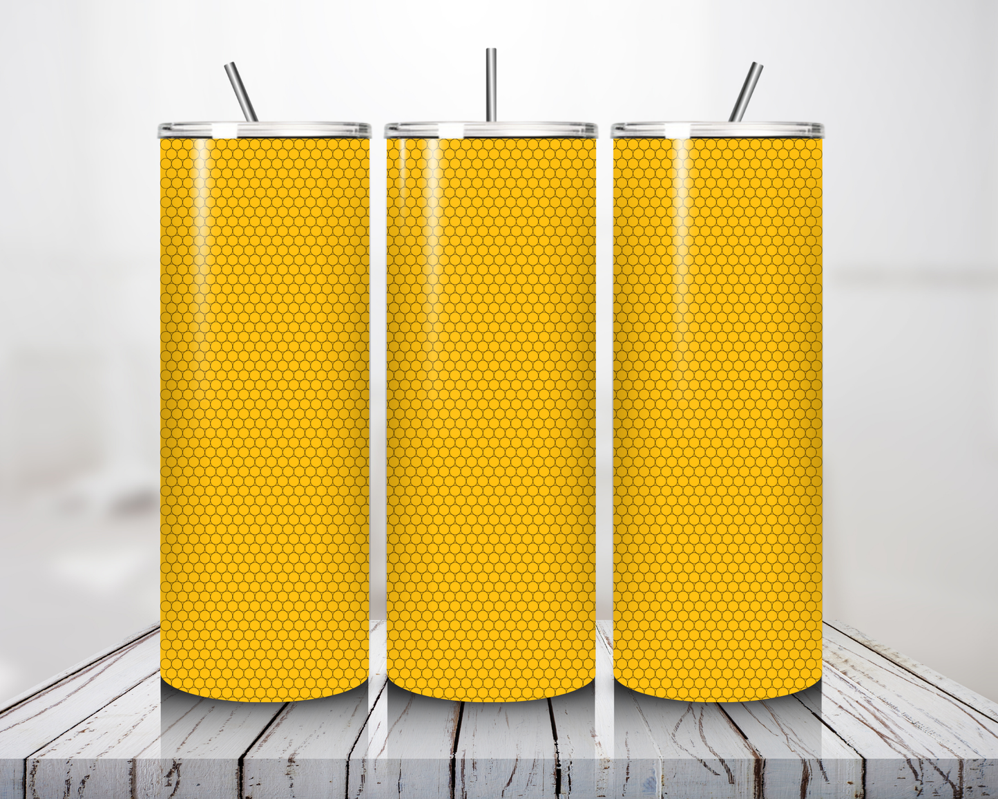 Yellow Solid DIY Tumbler