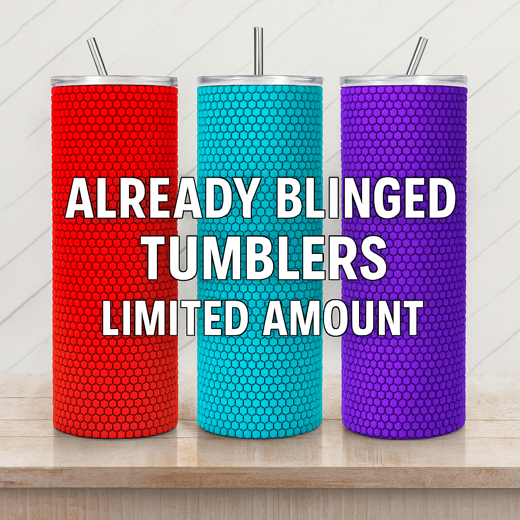 Completed Bling Tumblers