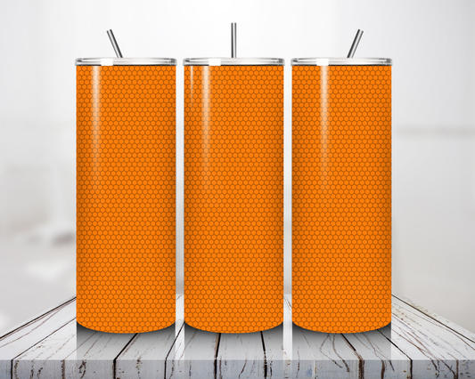 Orange Solid DIY Tumbler
