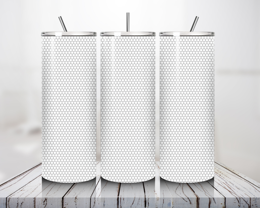 White Solid DIY Tumbler